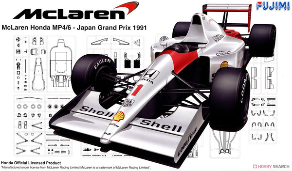 1/20 Mclaren Honda MP4/6 1991 (GP-10) Plastic Model Kit