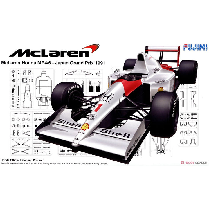 1/20 Mclaren Honda MP4/6 1991 (GP-10) Plastic Model Kit