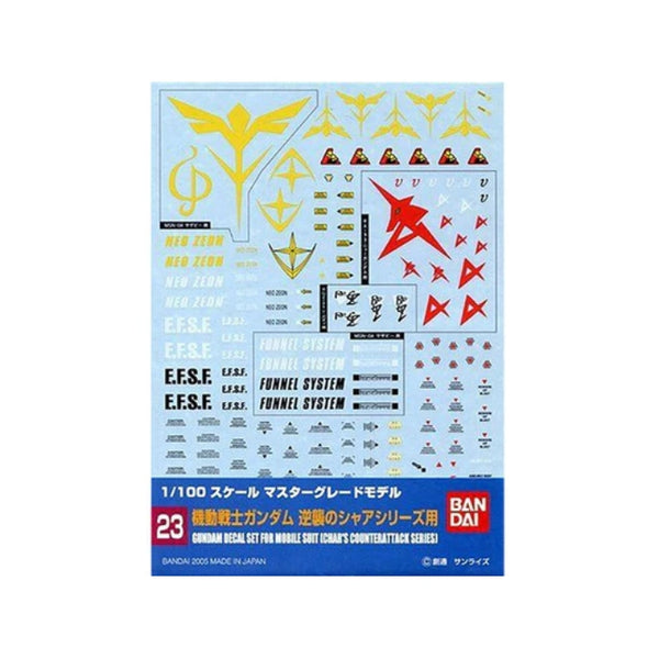 GUNDAM DECAL 23 MG MULTIUSE CHARS COUNTERATTACK