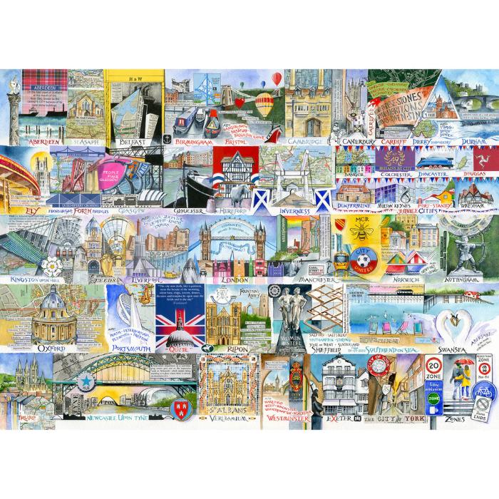 1000pc Bright Lights Big Cities Puzzle