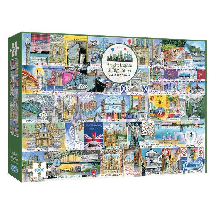 1000pc Bright Lights Big Cities Puzzle