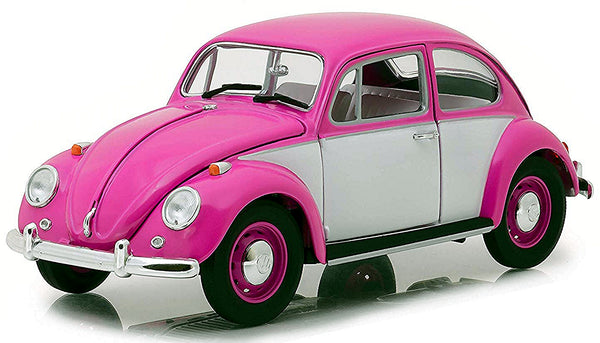 1/18 Pink & White 1967 VW Beetle Right Hand Drive_1