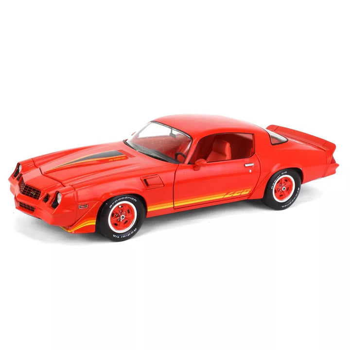 1/18 1981 Chevrolet Camaro Z/28 - Red with Orange Tri-Color Z28_1