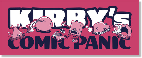 Kirby Comic Panic Face Towel