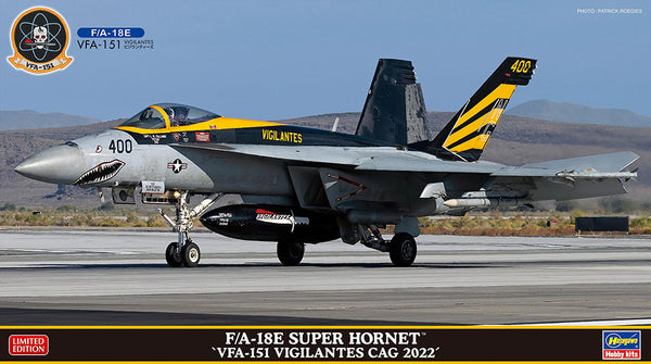 1/72 F/A18E Super Hornet VFA151 Vigilantes Cag 2022 (Bonus: An Emblem Patch Is Included)