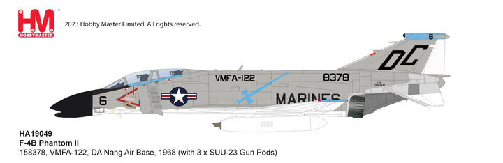 1/72 F4B Phantom II 158378 VMFA122 DA Nang Air Base 1968 (with 3 x SUU23 Gun Pods)_14