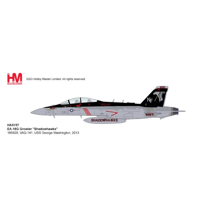 1/72 EA-18G Growler "Shadowhawks" 166928 VAQ-141 USS George Washington 2013