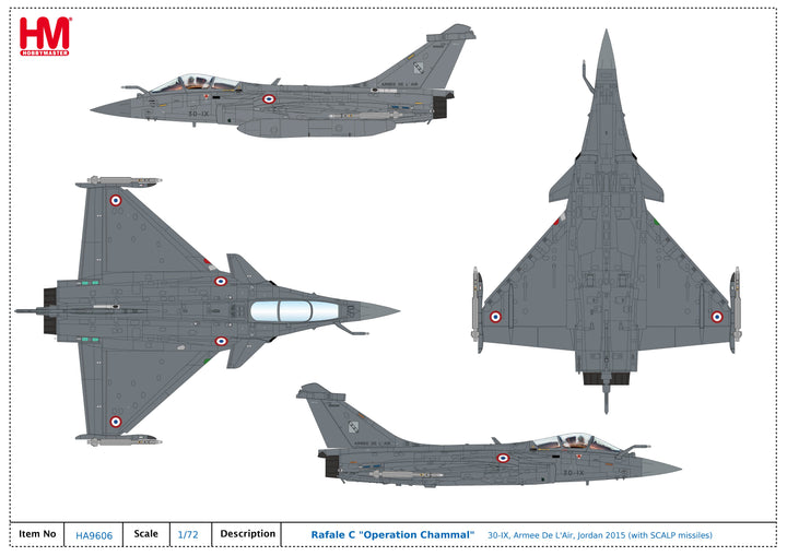 1/72 Rafale C "Operation Chammal" 30-IX, Armee De L'Air, Jordan 2015 (with SCALP Missiles)_2