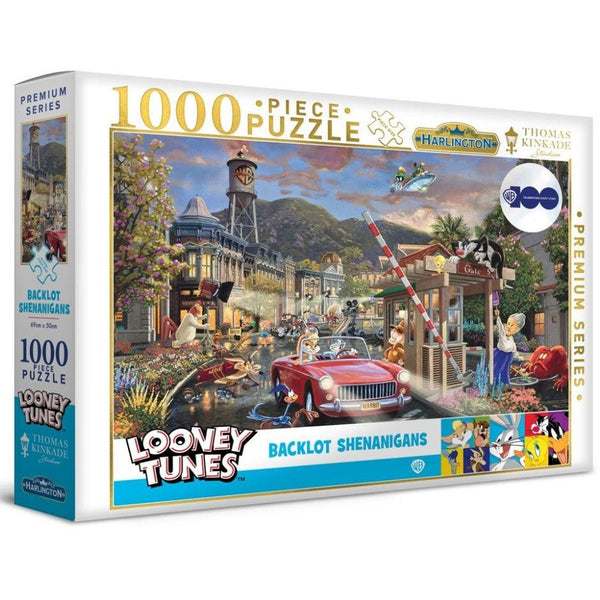 1000pc Thomas Kinkade: WB  Looney Tunes  Backlot Shenanigans Puzzle