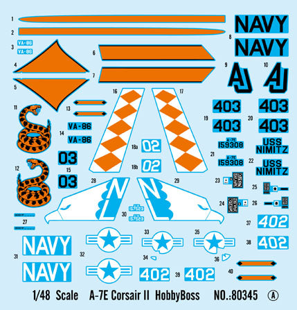 1/48 A-7E Corsair II Plastic Model Kit_2