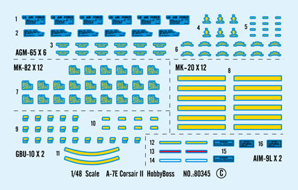 1/48 A-7E Corsair II Plastic Model Kit_4