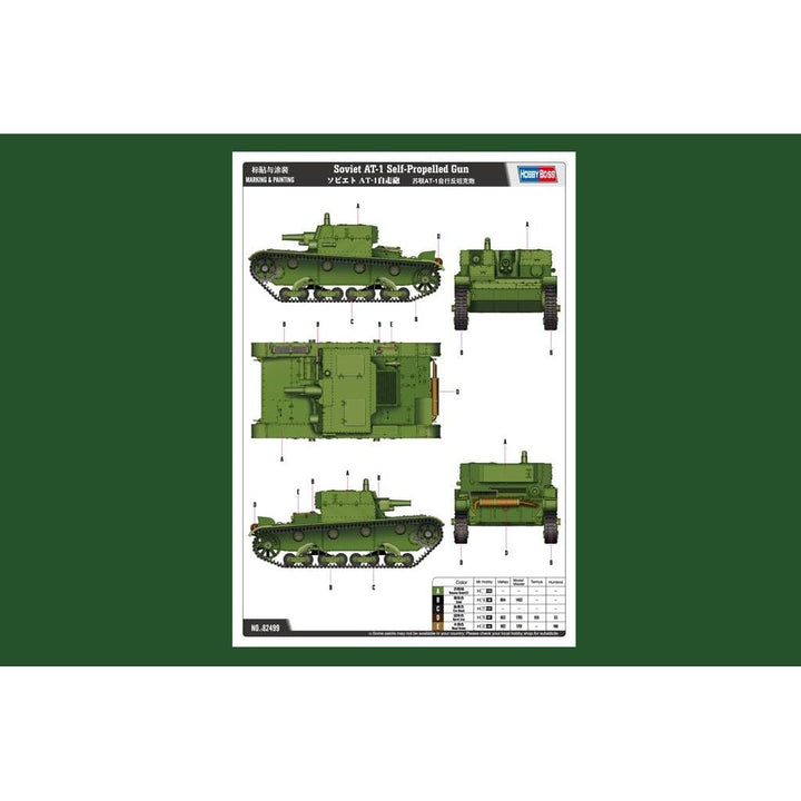 image2_1/35 Soviet AT-1 Self-Propelled Gun Plastic Model Kit