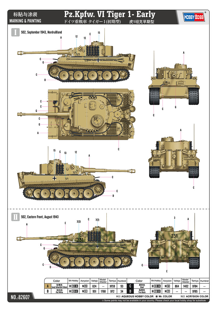 1/16 Pz.Kpfw. VI Tiger 1- Early Plastic Model Kit_4