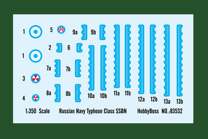 1/350 Russian Navy Typhoon Class SSBN Plastic Model Kit_3