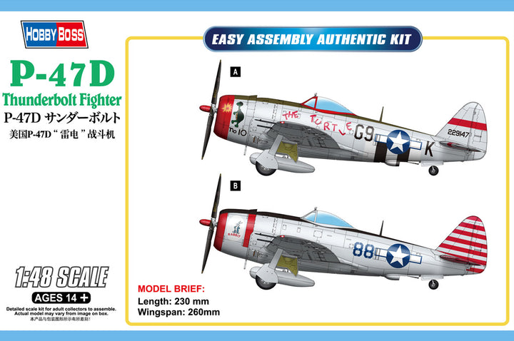 1/48 P-47D Thunderbolt Fighter