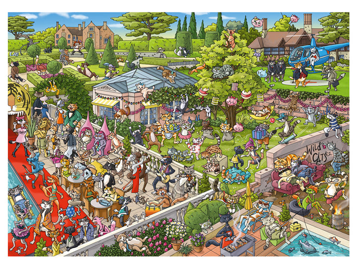 1000pc Tanck Party Cats Puzzle_1