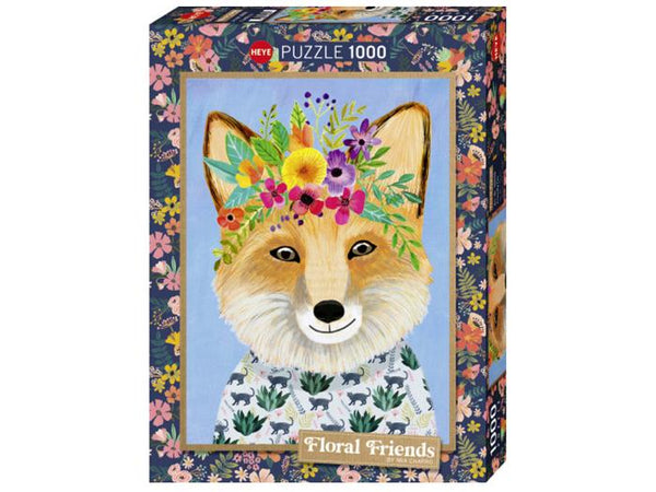 1000pc Floral Friends Friendly Fox Puzzle