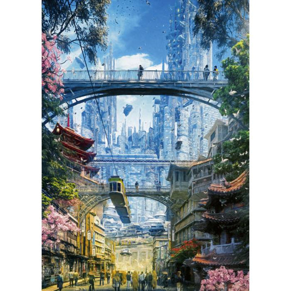 1000pc Future Cities Market District Puzzle