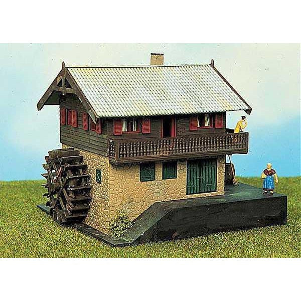 HO House With Watermill Kit