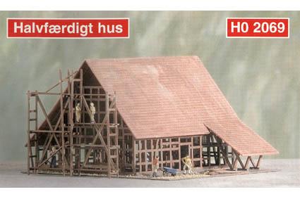 HO Half-Finished House Kit_1