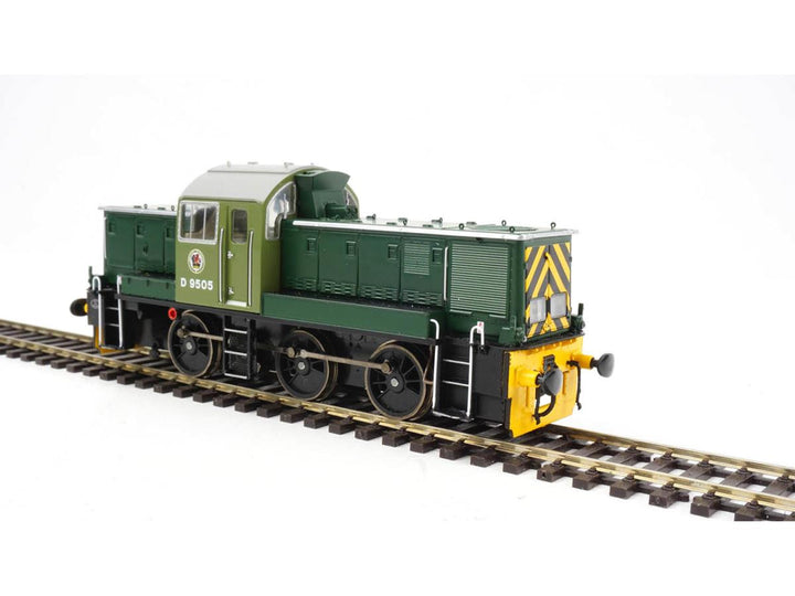 OO Class 14 Train Pack BR Green D9553 w/4 BR Black Dogfish Wagons