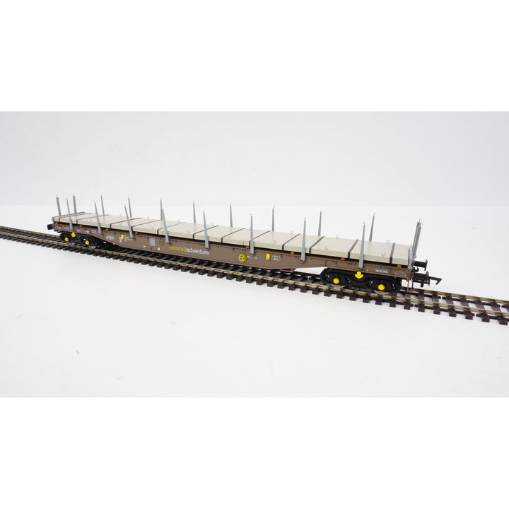 OO Cargowaggon Railadventure Grey with Concrete Panel Load - TW Cargowaggon FLAT - 5115