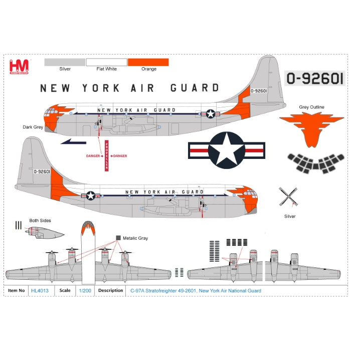 1/200 C-97A Stratofreighter 49-2601 New York Air National Guard