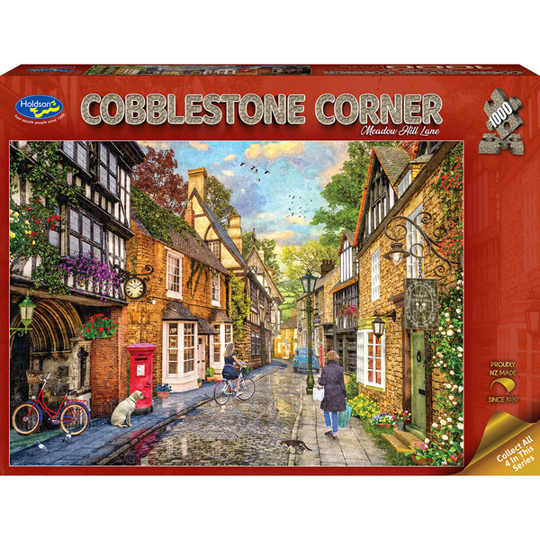 1000pc Cobblestone Corner: Meadow Hill Lane