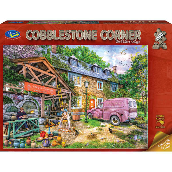 1000pc Cobblestone Corner: The Potter's Cottage