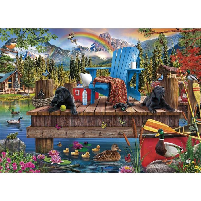 500pc XL Must Love Dogs Dock Jigsaw Puzzle