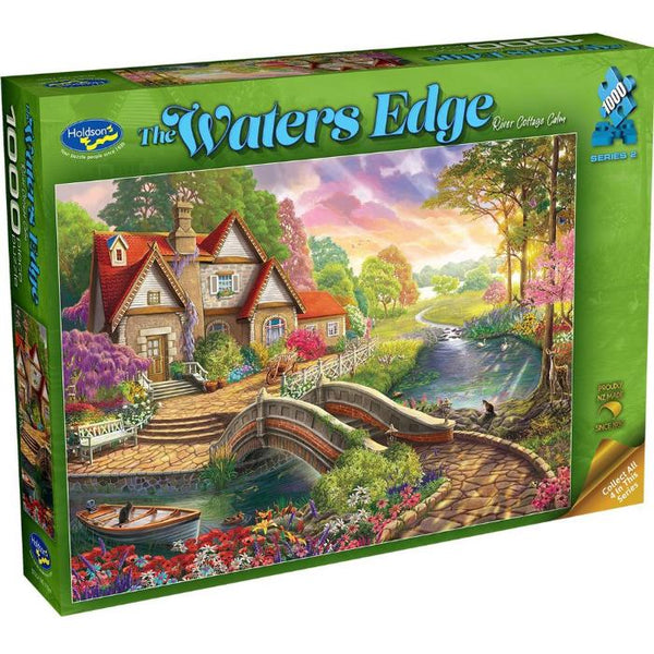 1000pc Water's Edge 2 River Cottage Jigsaw Puzzle