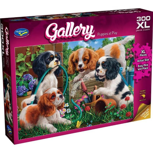 300pc XL Gallery 10 Puppies Jigsaw Puzzle