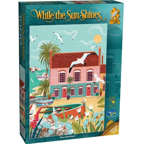 1000pc While Sun Shines Boat Harbour Puzzle