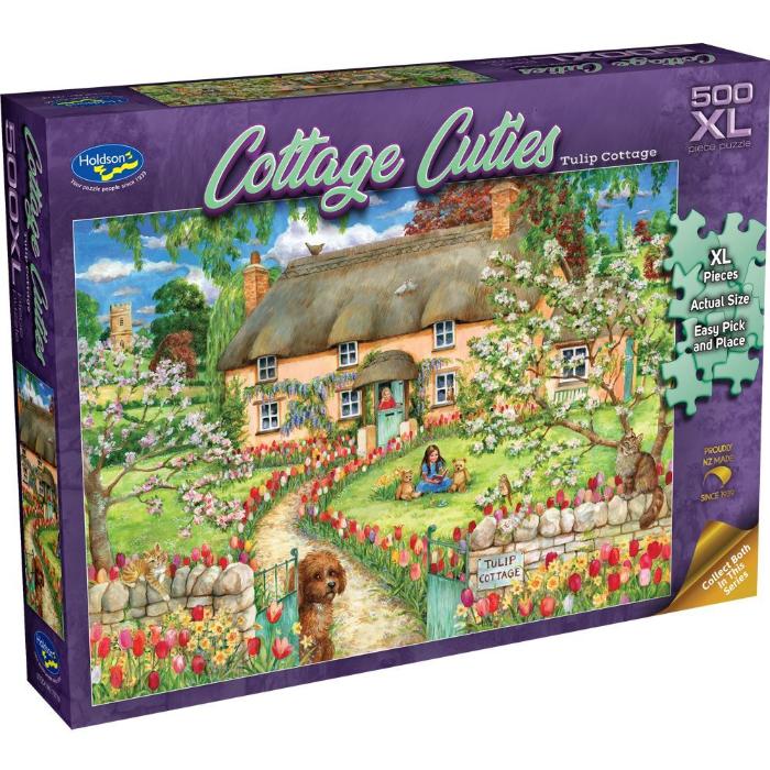 500pc XL Cottage Cuties Tulip Puzzle