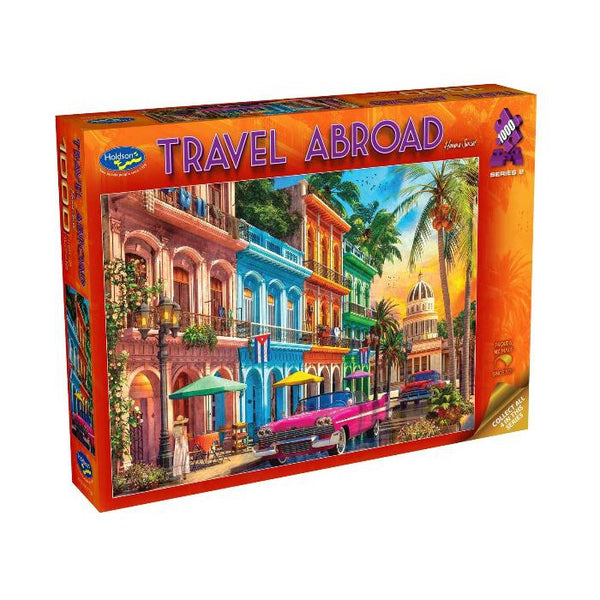 1000pc Travel Abroad 2 Havana Sunset Jigsaw Puzzle