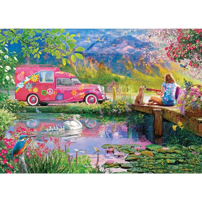 1000pc Road Less Travelled Hippie Jigsaw Puzzle