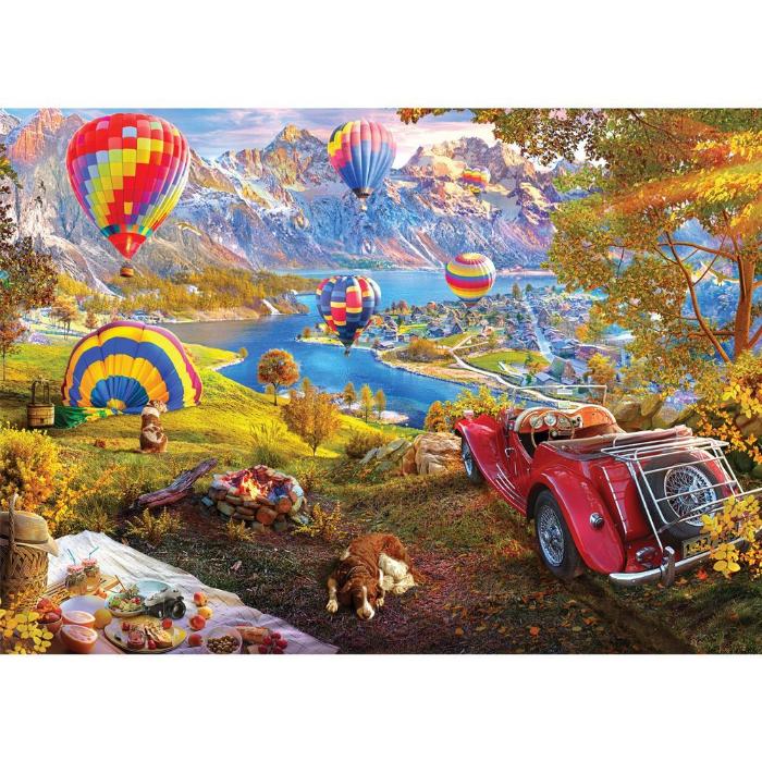 1000pc Road Less Travelled Hot Air Balloon Jigsaw Puzzle