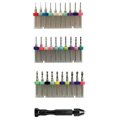 31pc Tungsten Micro Drill Bit Set