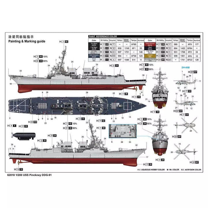 image2_1/200 USS Pinckney DDG-91 Plastic Model Kit