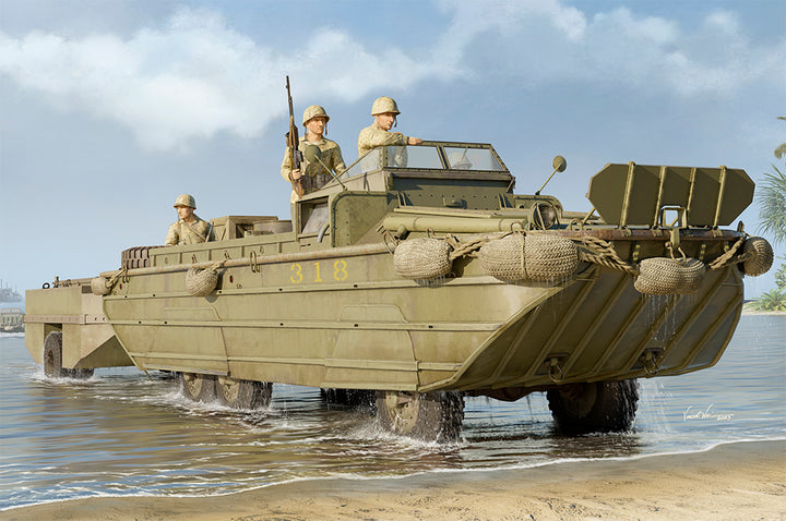 1/35 GMC DUKW-353 with WTCT-6 Trailer Plastic Model Kit_1