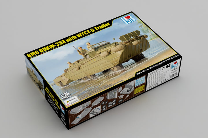 1/35 GMC DUKW-353 with WTCT-6 Trailer Plastic Model Kit_2