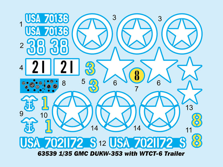 1/35 GMC DUKW-353 with WTCT-6 Trailer Plastic Model Kit_3