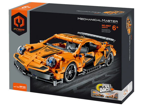 Pull Back Super Car Orange