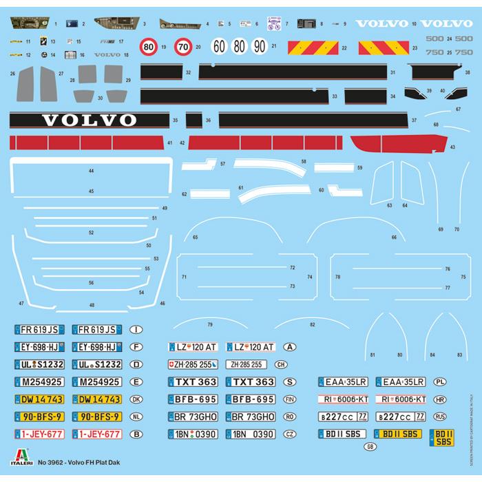 1/24 VOLVO FH Plat Dak