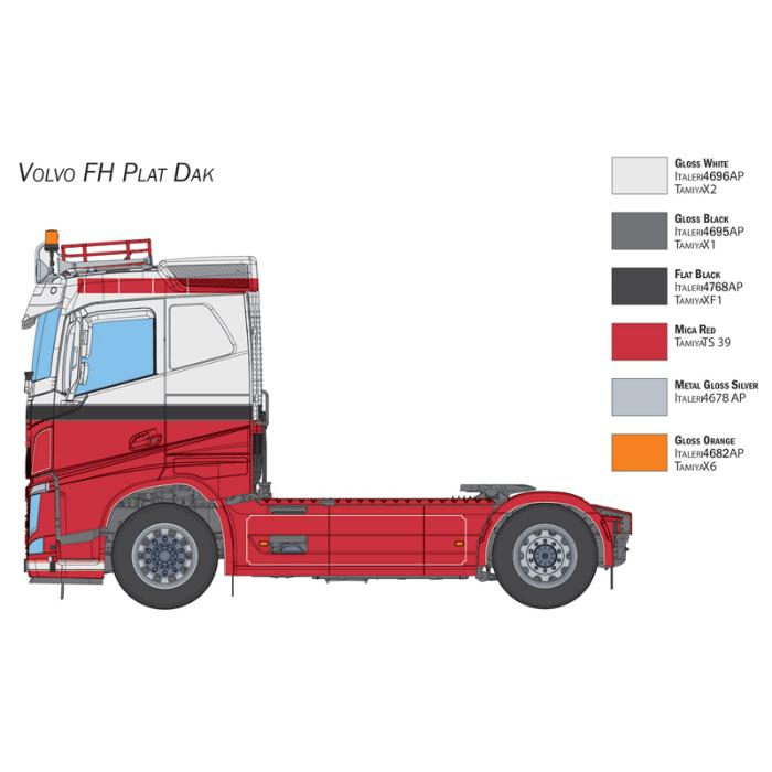 1/24 VOLVO FH Plat Dak