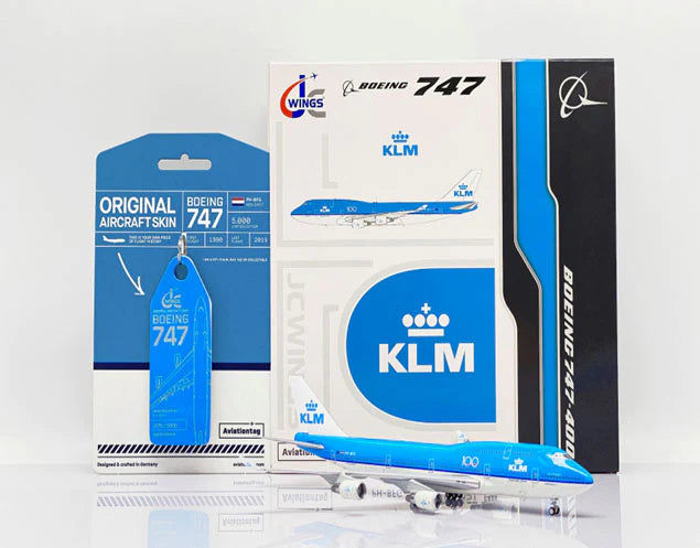 1/400 KLM B747-400 PH-BFG "100" (with Limited Edition Aviationtag)_2