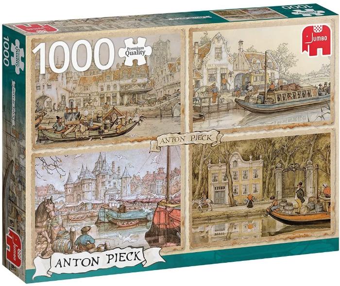 1000pc Anton Pieck Canal Boat Puzzle