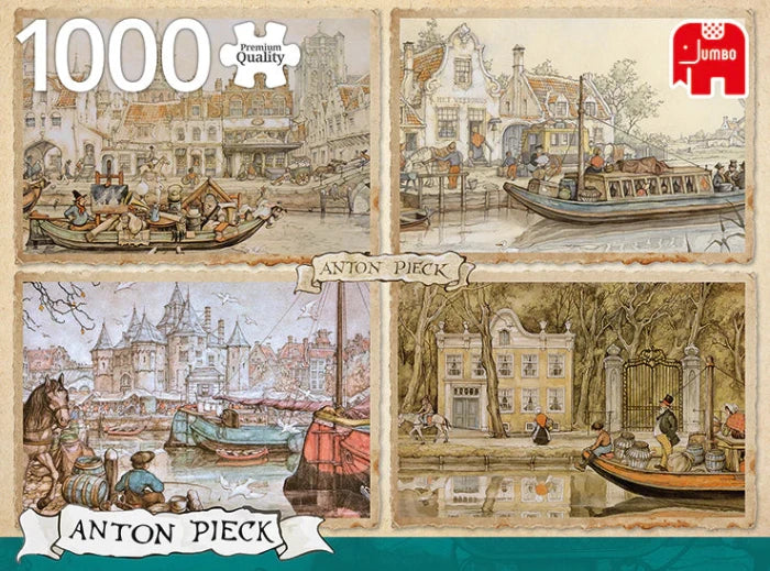 1000pc Anton Pieck Canal Boat Puzzle