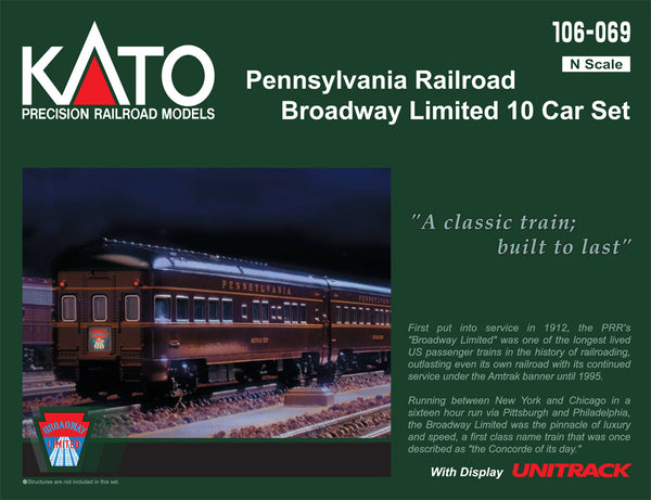 N PRR Broadway Limited 10-Car Set