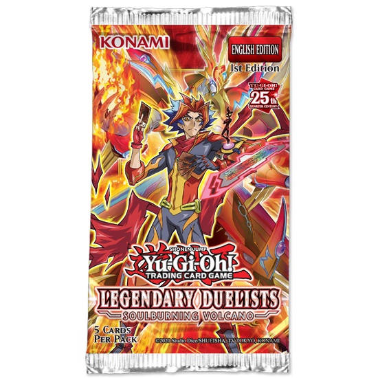 Yu-Gi-Oh! TCG Legendary Duelist- Soulburning Volcano - 5 X Card Booster